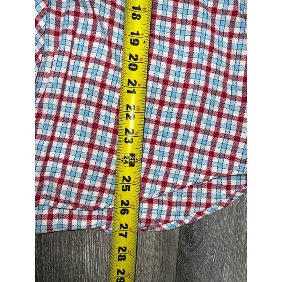 James Campbell Men’s Check Gingham Plaid Short Sleeve Shirt L A004454 - Picture 7 of 8